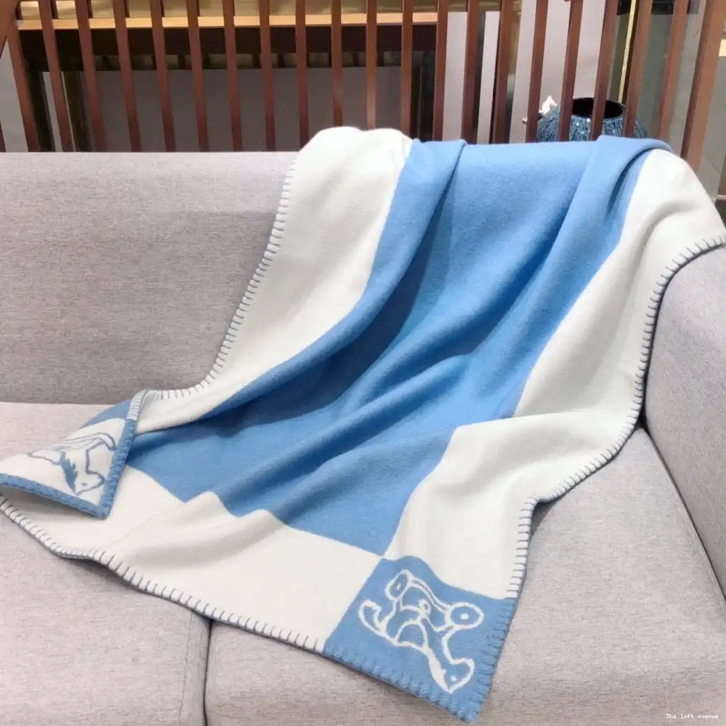 THROW HERMES BABY BLANKET WOOL ADADA AVALON 0702